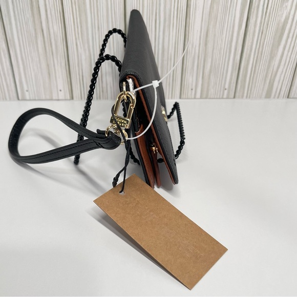 Steve Madden BDaisy Multi Flap Wallet-Slim Profile-Black-NWT - Picture 3 of 6